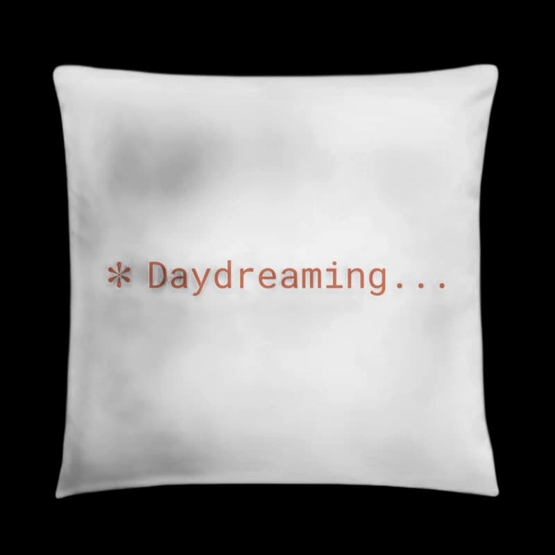 Daydreaming on Work · A strategically placed accent can bring the whole room to life, and this pillow is just what you need to do that. What's more, the soft, machine-washable case with the shape-retaining insert is a joy to have long afternoon naps on. • 100% polyester case and insert • Fabric weight: 6.49–7.37 oz./yd.² (220–250 g/m²) • Hidden zipper • Machine-washable case • Shape-retaining polyester insert included (handwash only) • Blank product components in the US sourced from China and Mexico • Blank product components in the EU sourced from China and Poland